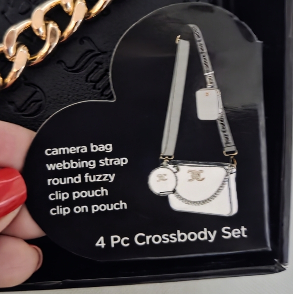 Juicy Couture Black 4 Piece Crossbody Set - Picture 8 of 11
